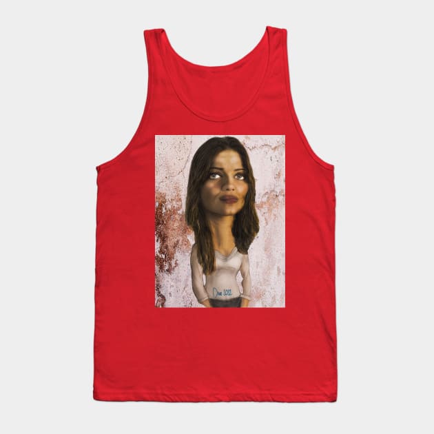 Ivana Milicevic - caricature Tank Top by Henry Drae